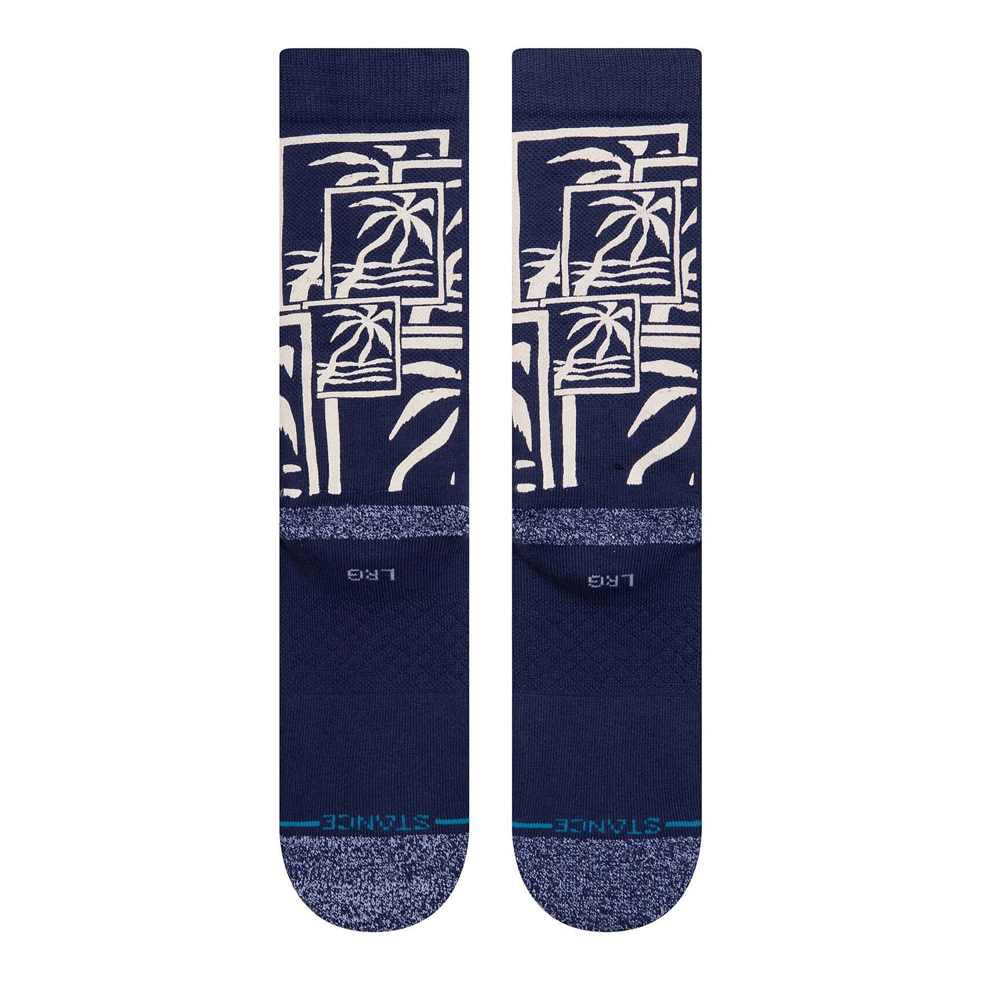 Stance Squall Socks Navy Socks Close-up | Overkill