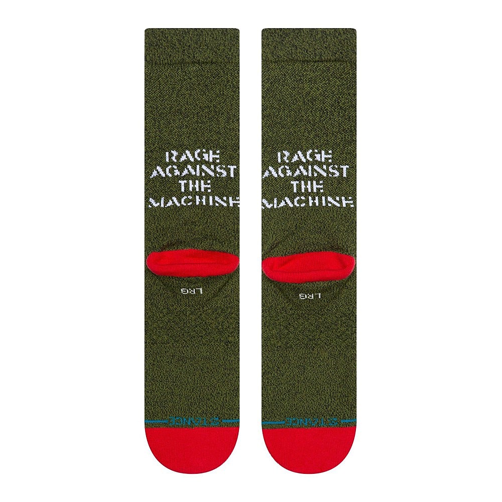 Stance Renegades Socks Army Green Socks Close-up | Overkill