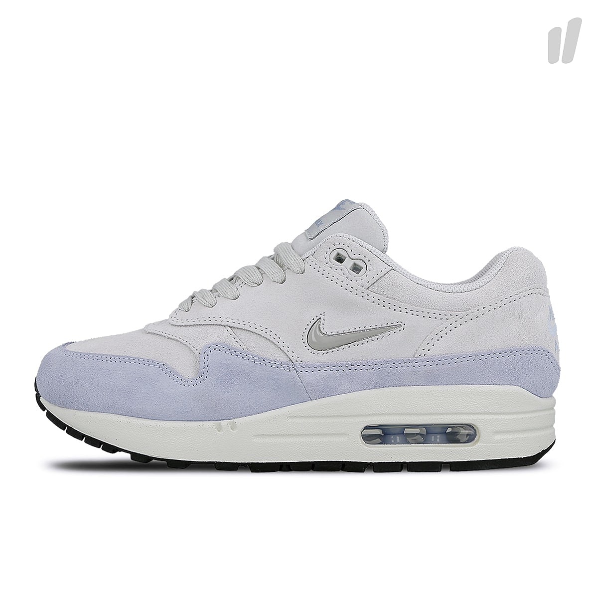 Nike wmns air max 1 premium sc Pure Platinum-Metallic Platinum - Royal Tint Low Top Sneakers AA0512 004 | Overkill