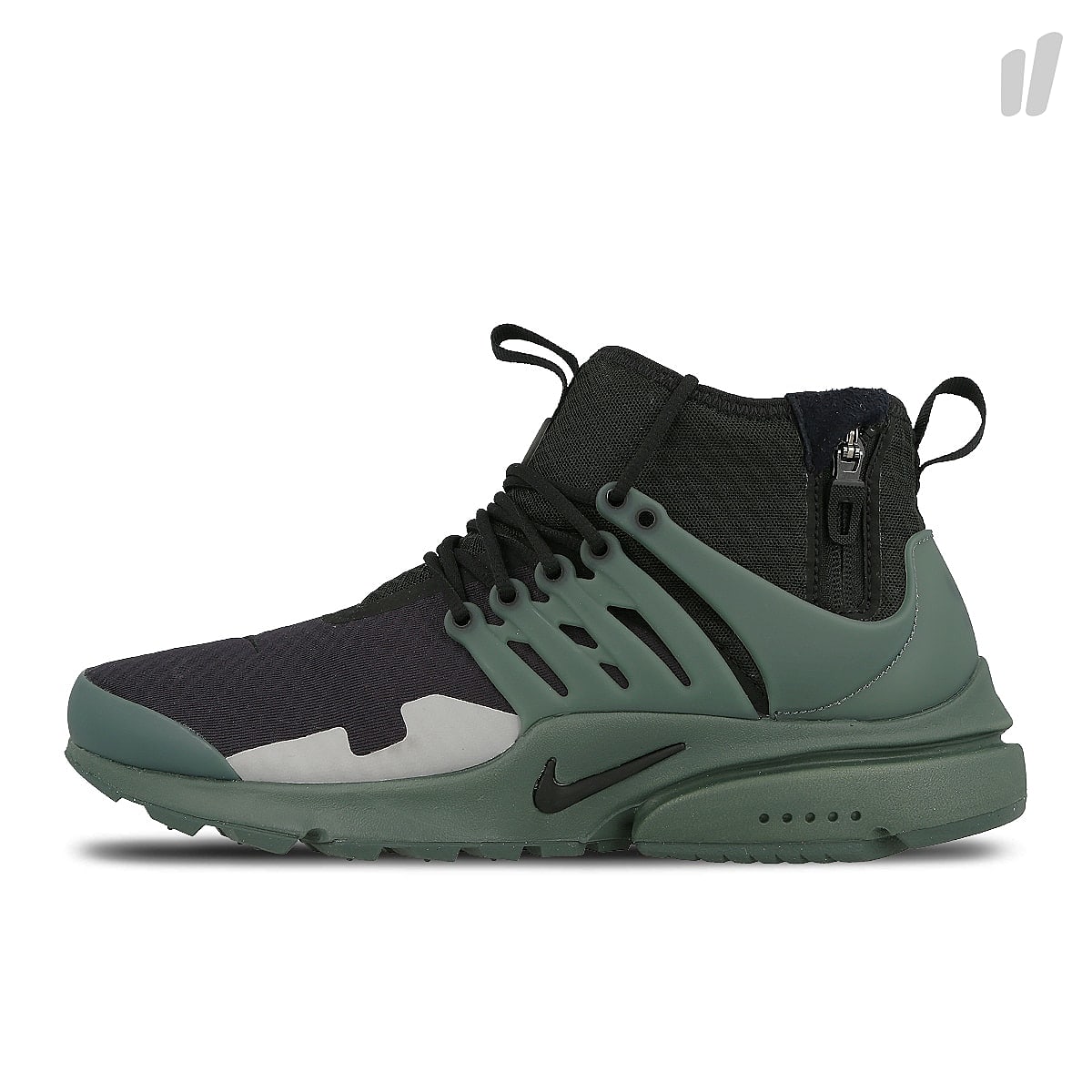 Nike air presto mid sp Black-Vintage Green - Flat Silver Sneakers AA0868 003 | Overkill