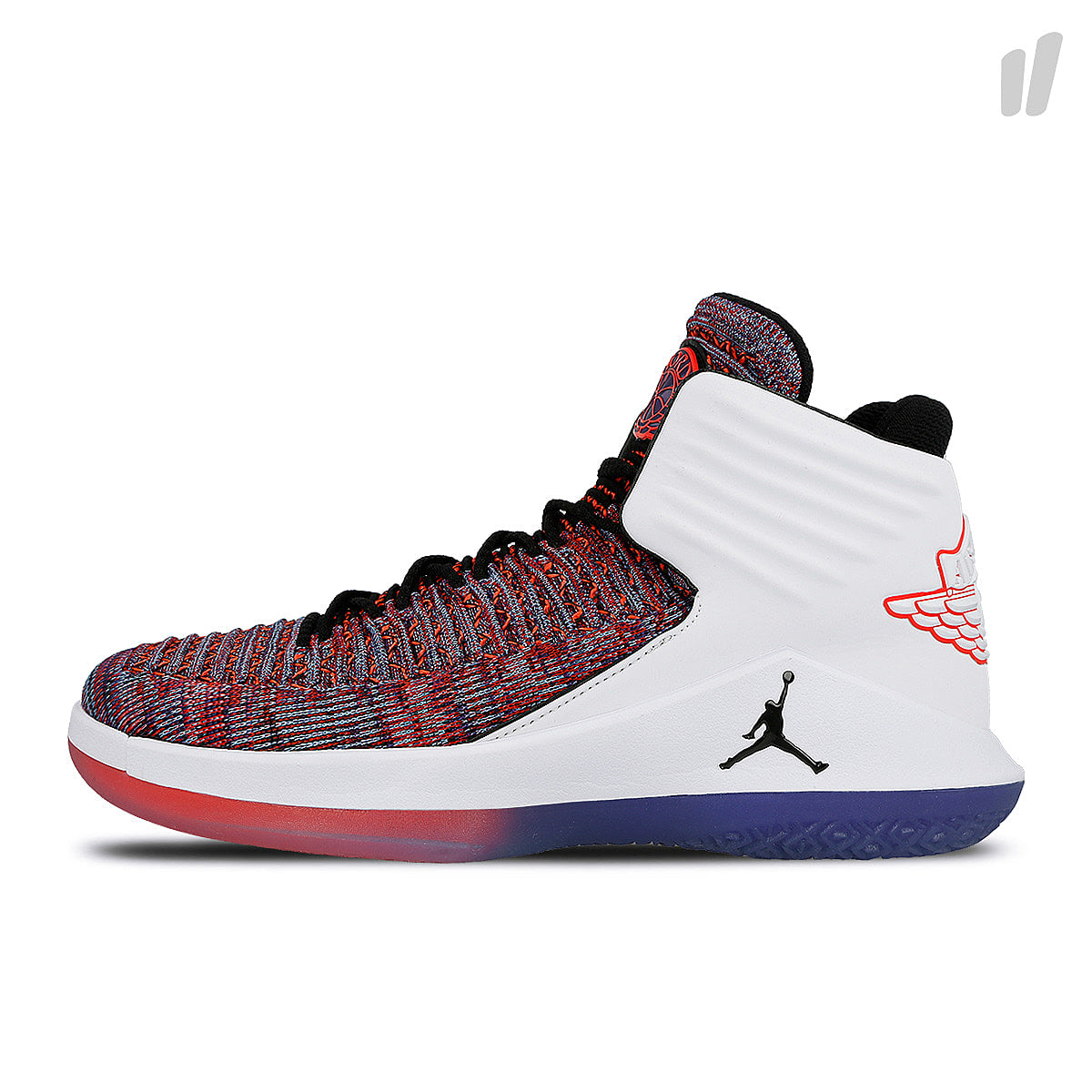 Jordan Air Jordan XXXII White / Black - Court Purple - University Blue High Top Sneakers AA1253 105 | Overkill