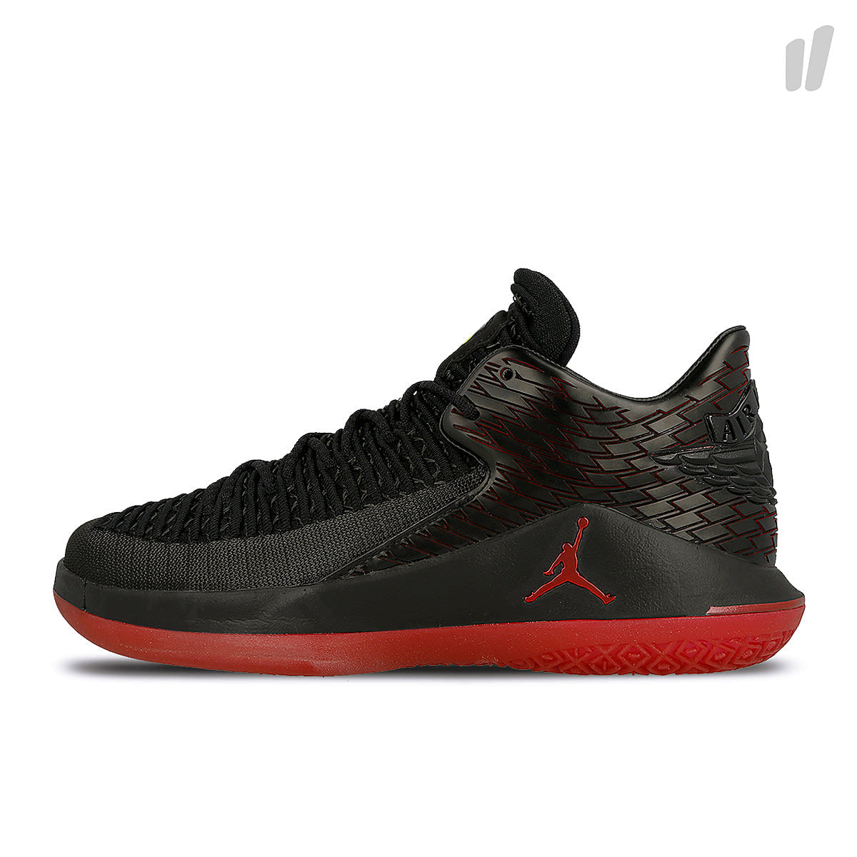 Jordan Air Jordan XXXII Low Black / Gym Red - Tour Yellow Low Top Sneakers AA1256 003 | Overkill