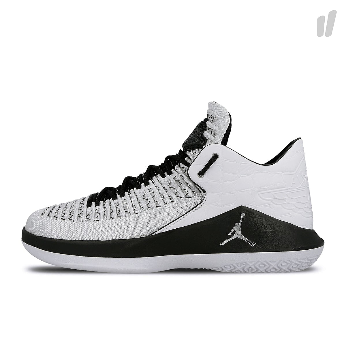 Jordan Air Jordan XXXII Low White / Metallic Silver - Black Low Top Sneakers AA1256 102 | Overkill