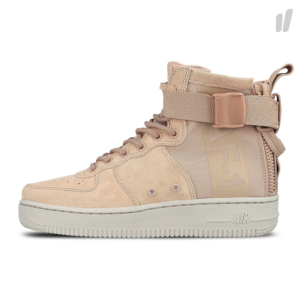 Nike wmns sf air force 1 mid Particle Beige / Particle Beige High Top Sneakers AA3966 201 | Overkill