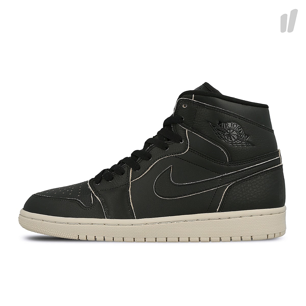 Jordan Air Jordan 1 Retro High Premium Black-Black - Desert Sand High Top Sneakers AA3993 021 | Overkill