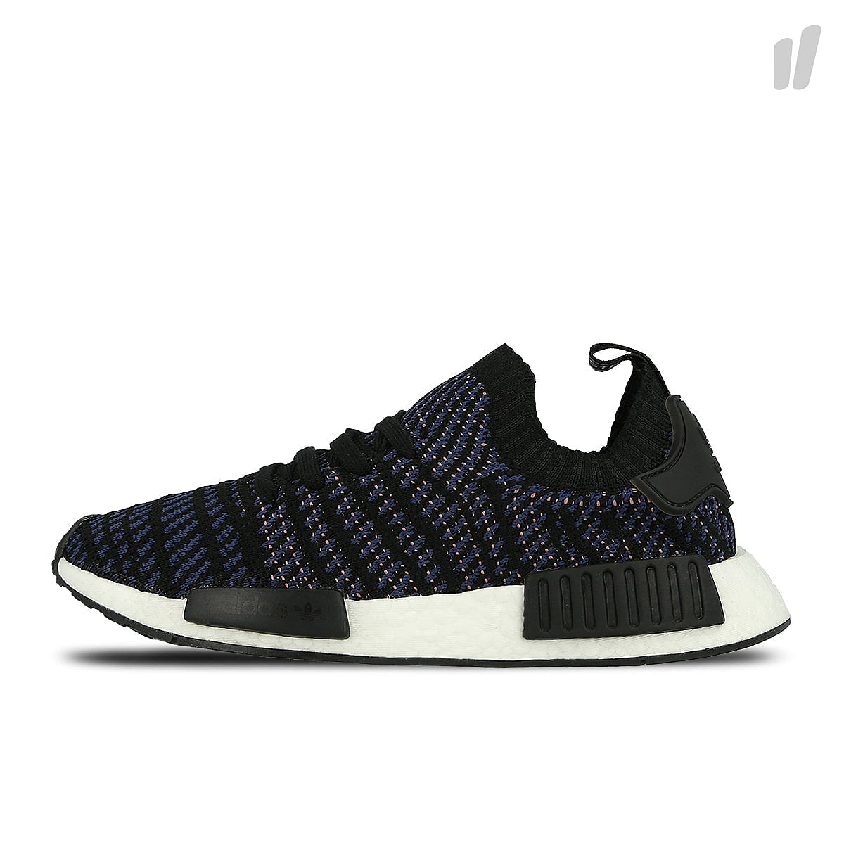 adidas wmns nmd r1 stlt primeknit Core Black / Ash Pink / Noble Indigo AC8326 | Overkill