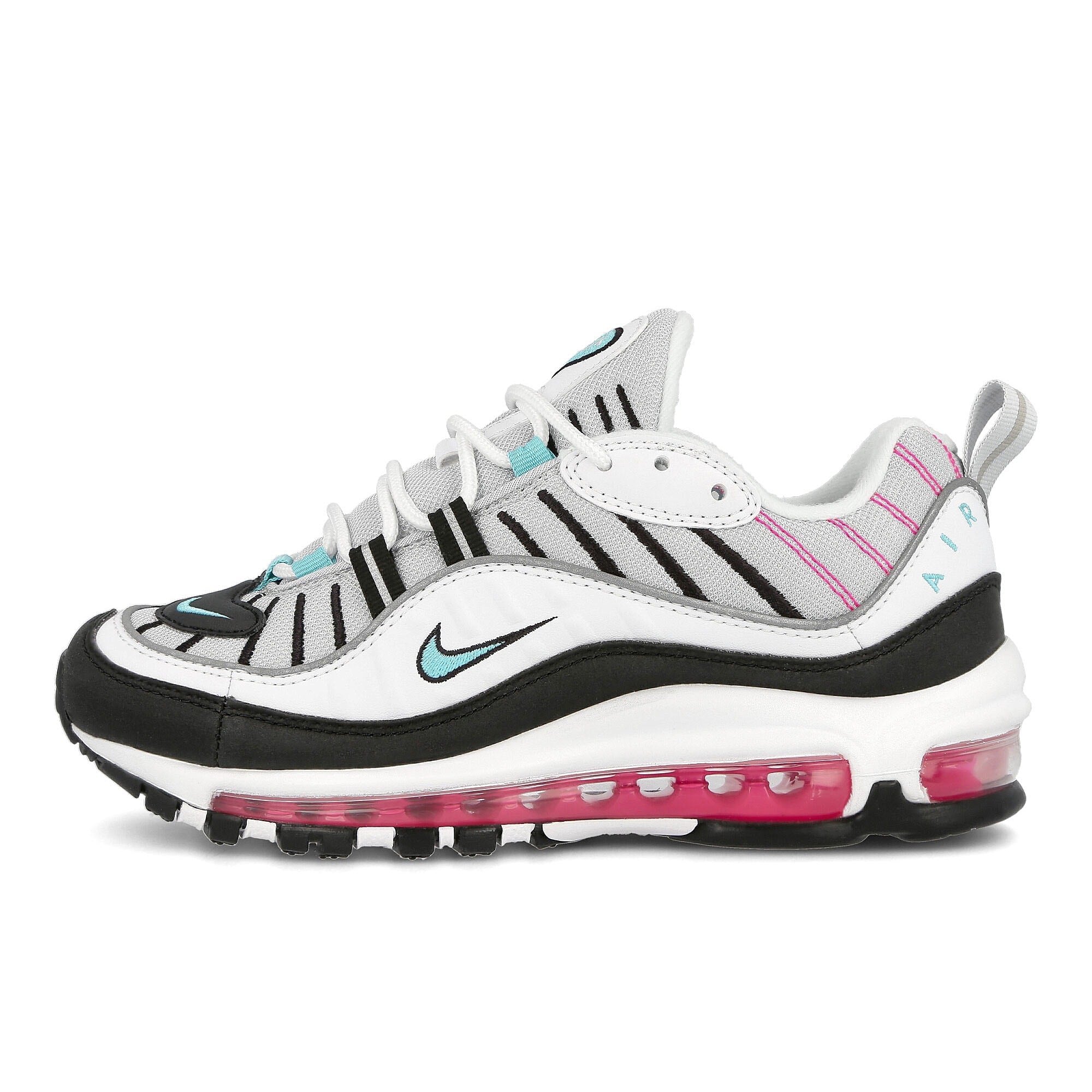 Nike wmns air max 98 Pure Platinum-Aurora Green - Black Sneakers AH6799 065 | Overkill