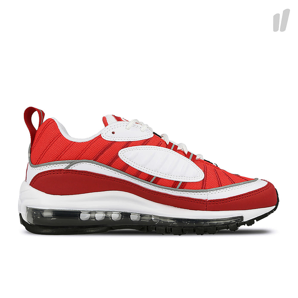 Nike wmns air max 98 White-Black - Gym Red - Reflect Silver Sneakers Silhouette | Overkill