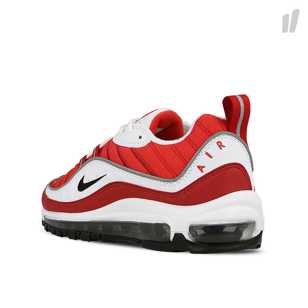 Nike wmns air max 98 White-Black - Gym Red - Reflect Silver Sneakers Material | Overkill