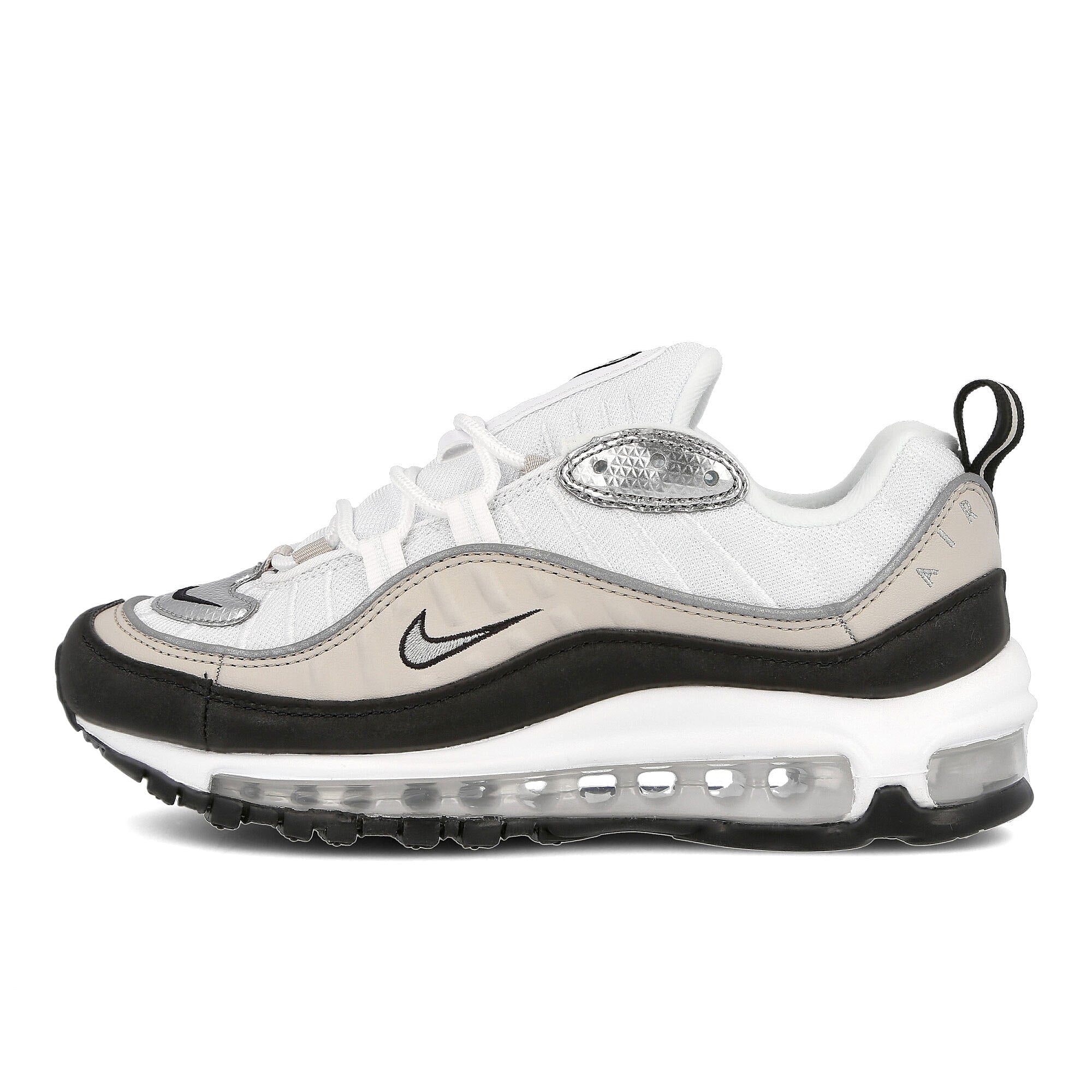 Nike wmns air max 98 White-Metallic Silver - Desert Sand - Black Sneakers AH6799 116 | Overkill