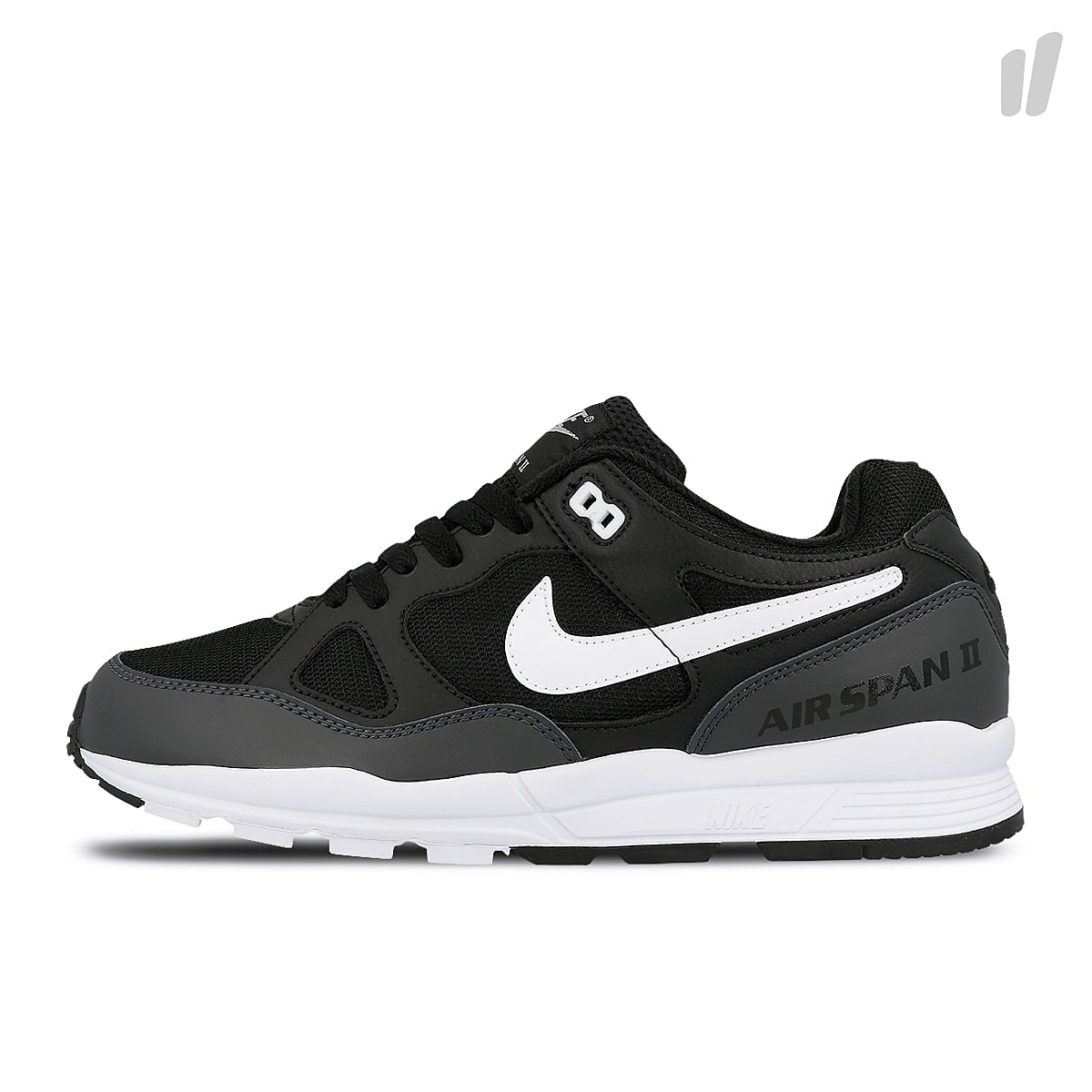 Nike air span ii Black-White - Anthracite Sneakers AH8047 008 | Overkill