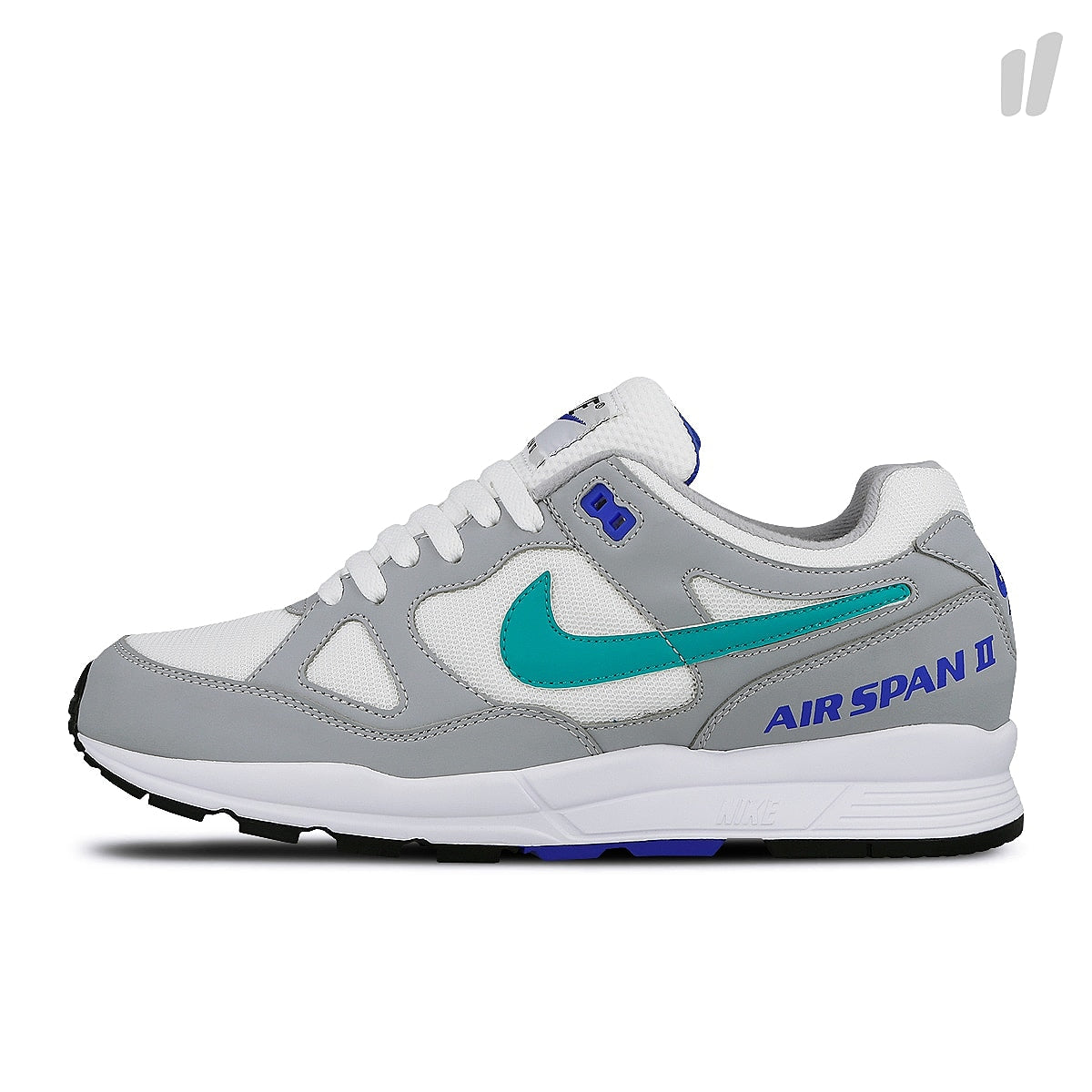 Nike air span ii Wolf Grey / Clear Emerald - White - Racer Blue Sneakers AH8047 012 | Overkill