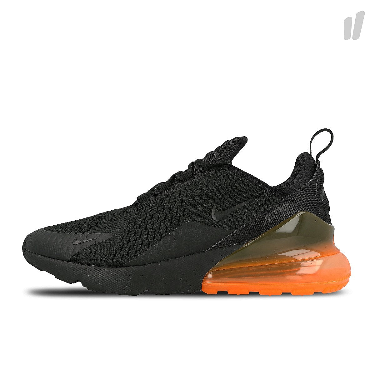 Nike air max 270 Black-Black - Total Orange Sneakers AH8050 008 | Overkill
