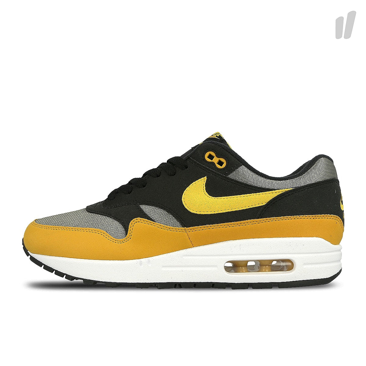 Nike air max 1 Dark Stucco-Vivid Sulfur - Black Low Top Sneakers AH8145 001 | Overkill