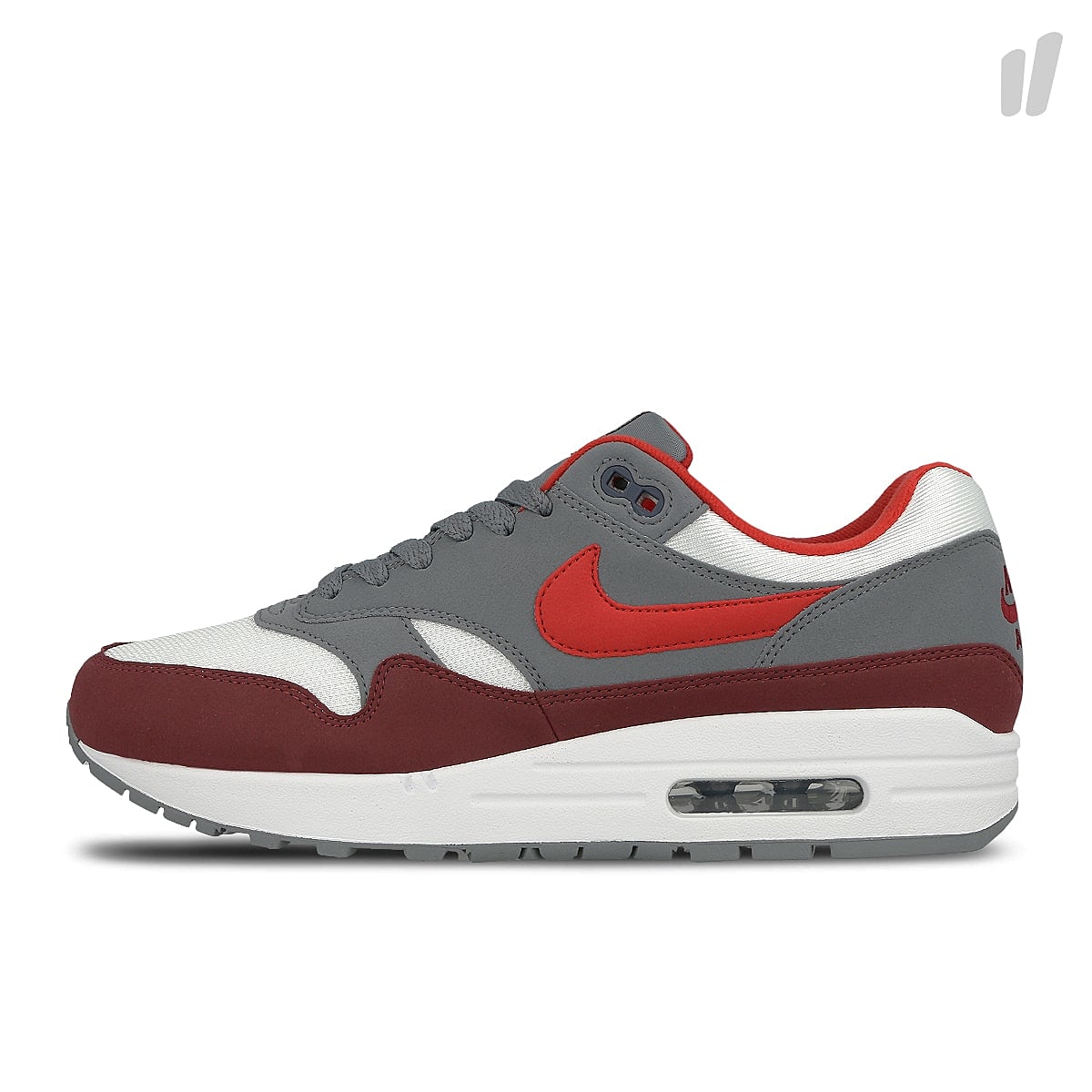 Nike air max 1 White-University Red - Cool Grey - Team Red Low Top Sneakers AH8145 100 | Overkill