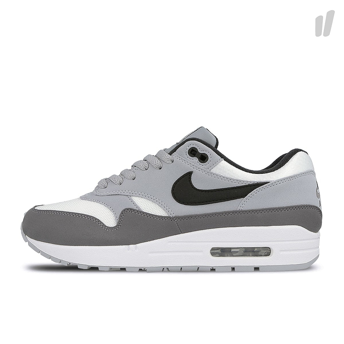 Nike air max 1 White-Black - Wolf Grey - Gunsmoke Low Top Sneakers AH8145 101 | Overkill