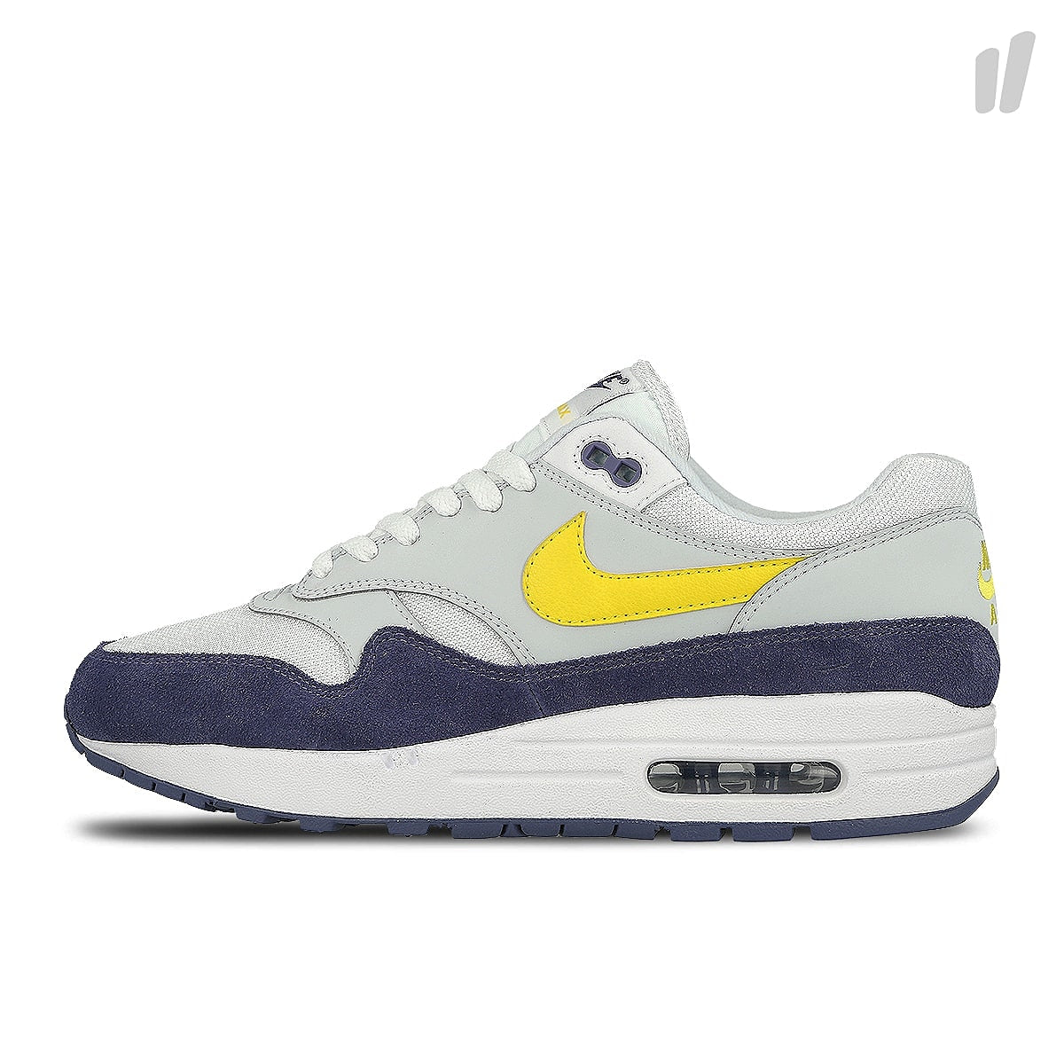 Nike air max 1 White / Tour Yellow - Blue Recall Low Top Sneakers AH8145 105 | Overkill