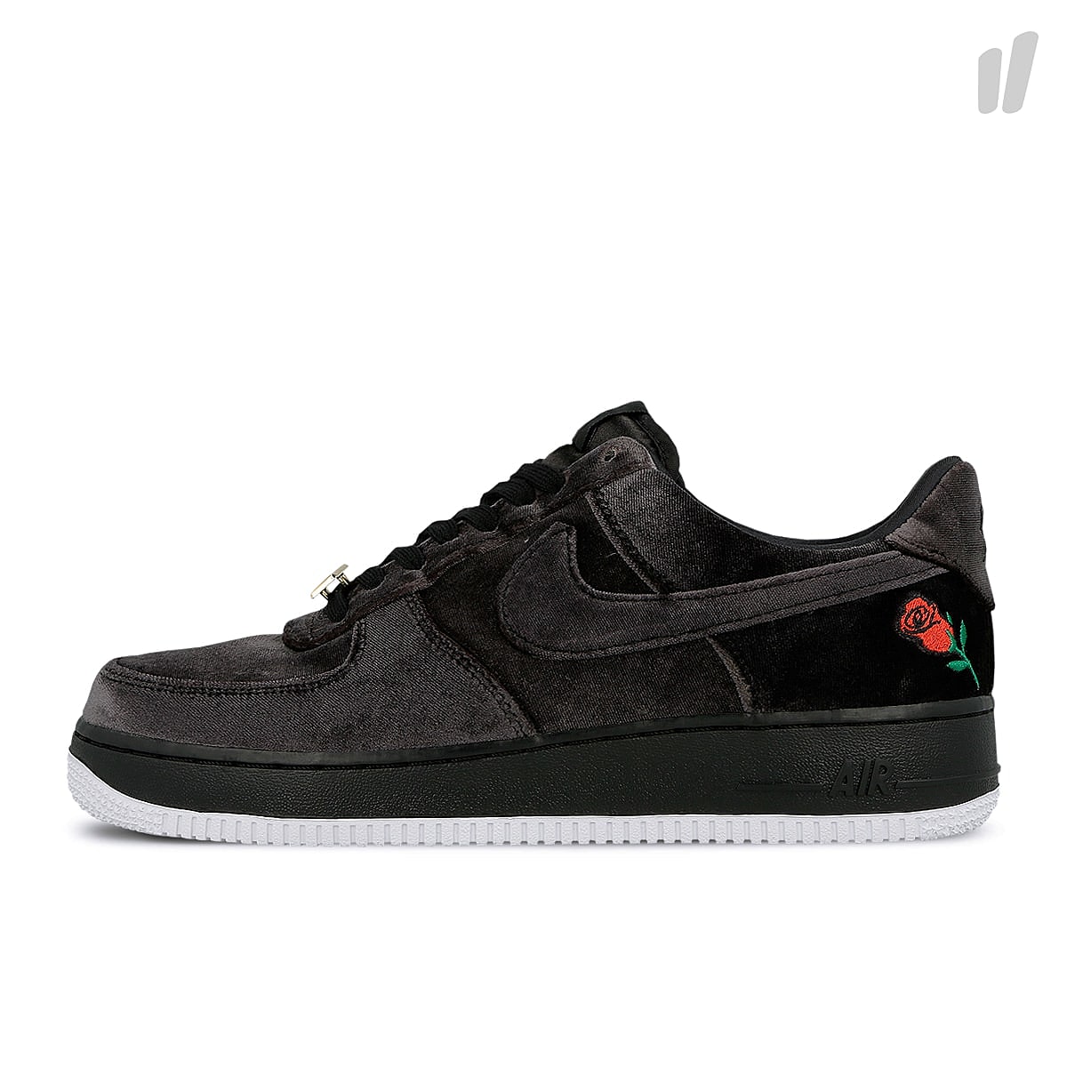 Nike air force 1 `07 qs Black-Black - White Low Top Sneakers AH8462 003 | Overkill