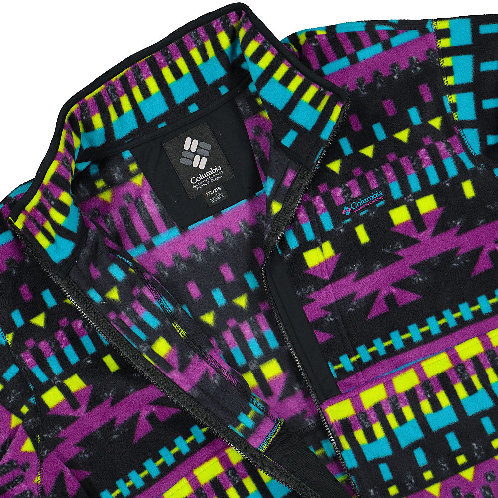 Columbia Back Bowl Full Zip Fleece Black Fleece Jackets Close-up | Overkill