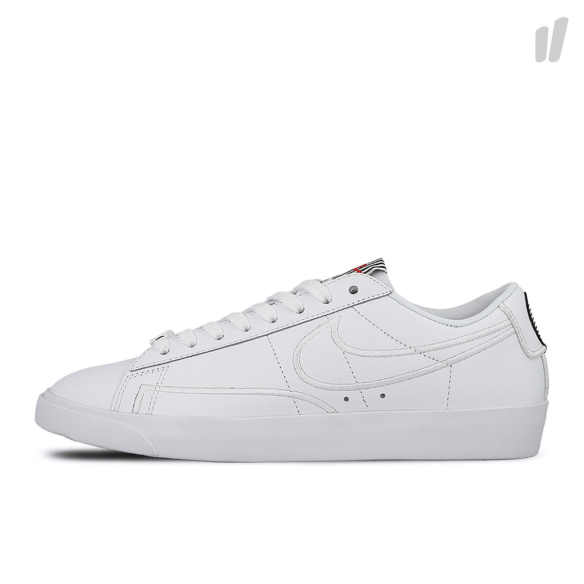 Nike wmns blazer low se lx White / White - Black - Speed Red Low Top Sneakers AJ0866 100 | Overkill