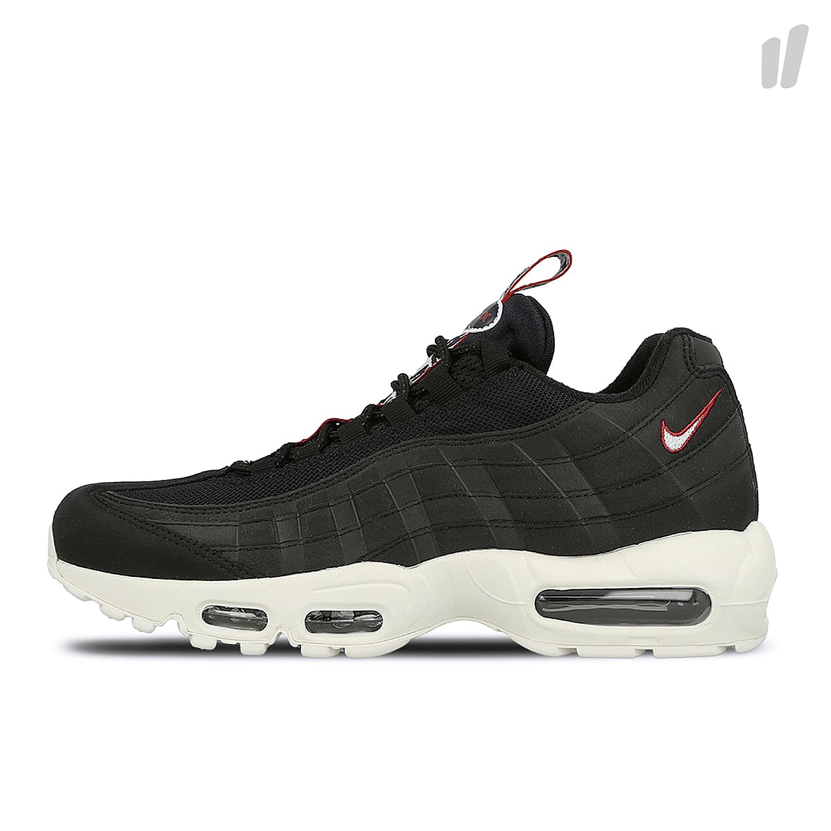 Nike air max 95 tt Black-Sail - Gym Red Sneakers AJ1844 002 | Overkill
