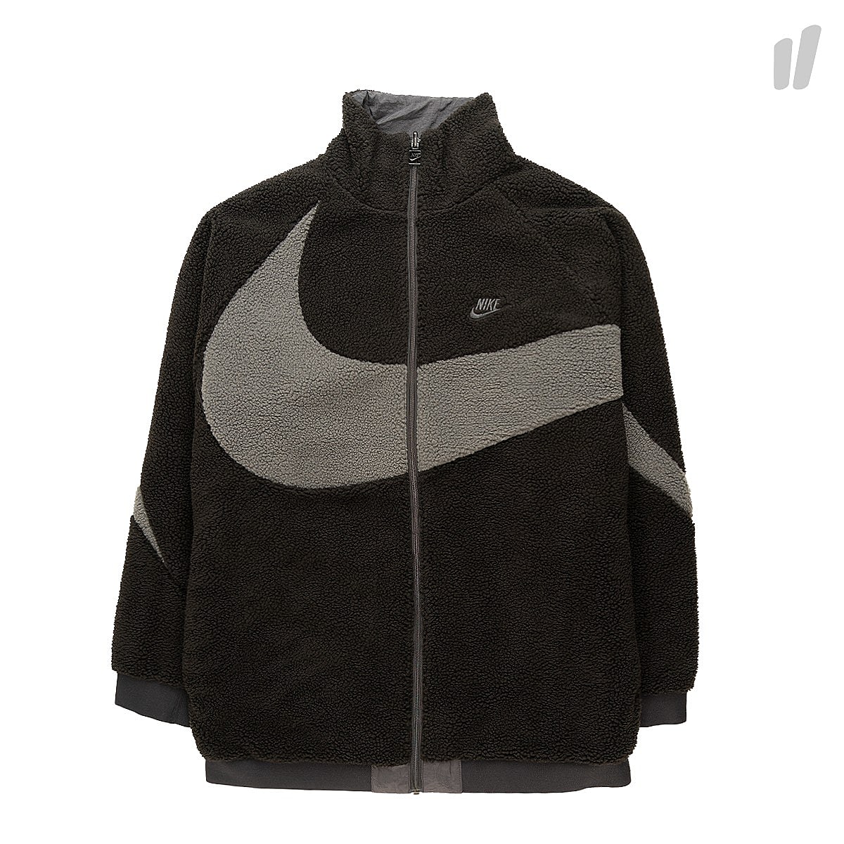 Nike Sportswear VW REV Swoosh Full Zip Jacket Black / Anthracite / Anthracite AJ2701 011 | Overkill