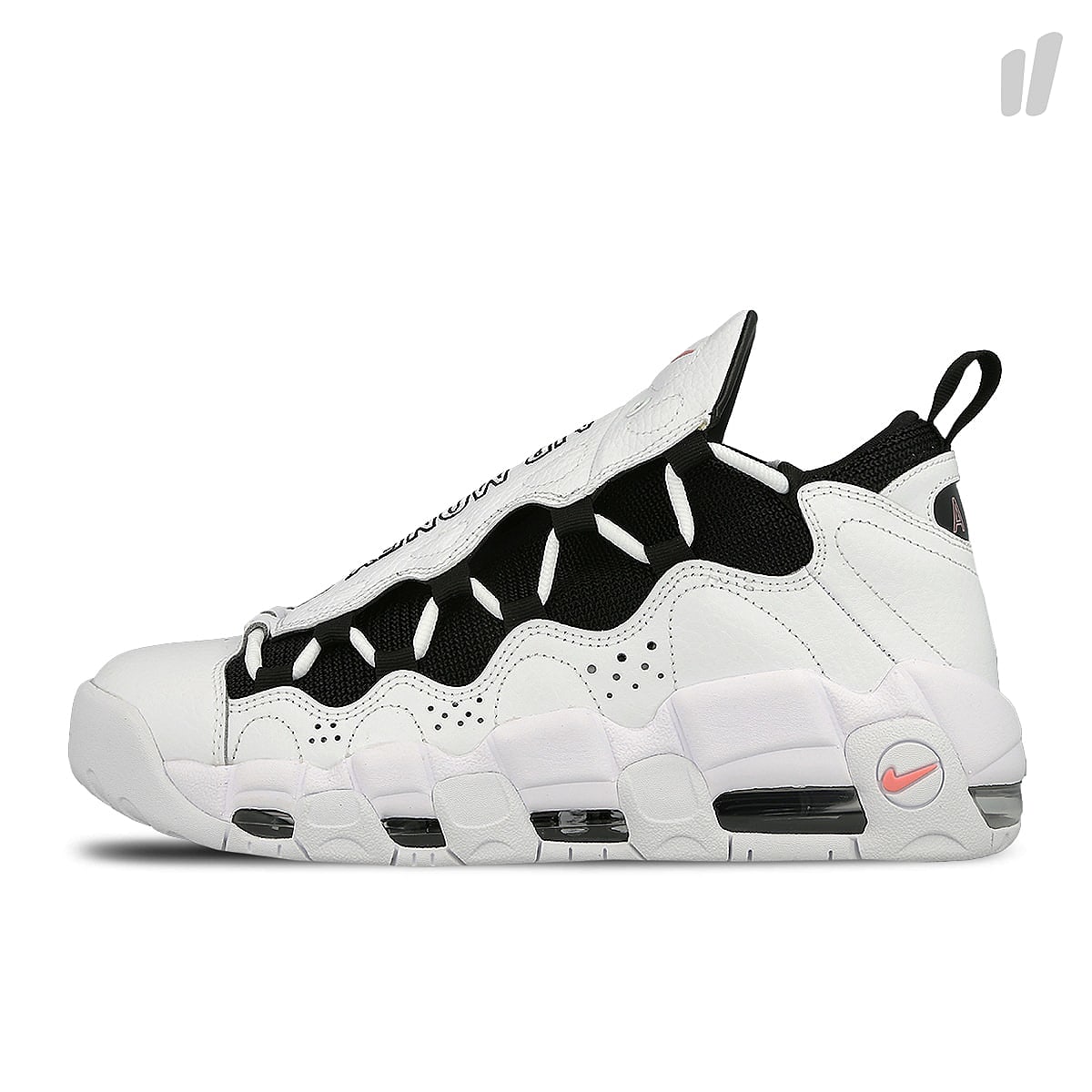 Nike air more money White-Black - Coral Chalk - White Sneakers AJ2998 101 | Overkill
