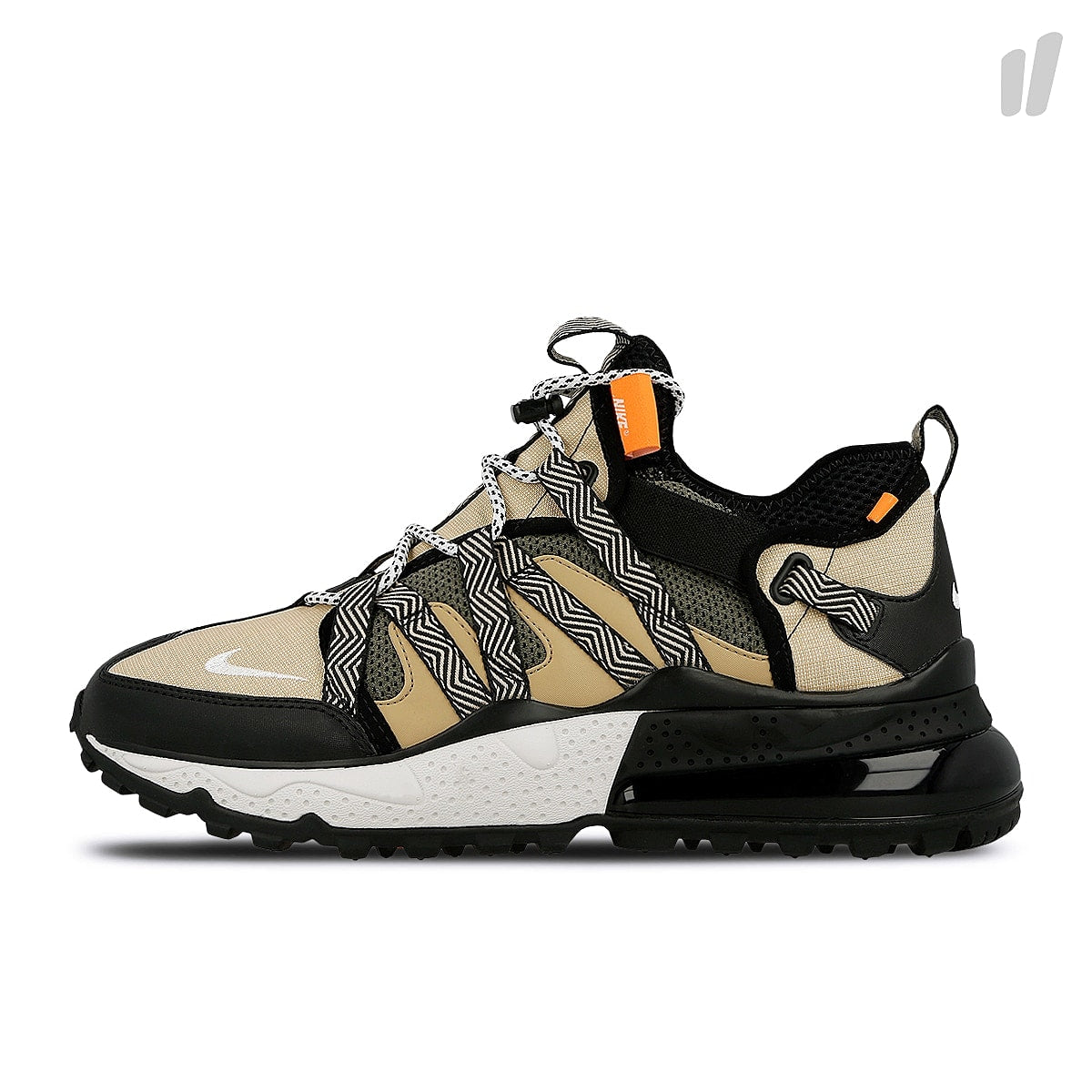 Nike air max 270 bowfin Black / Phantom - Desert - Cone Low Top Sneakers AJ7200 001 | Overkill