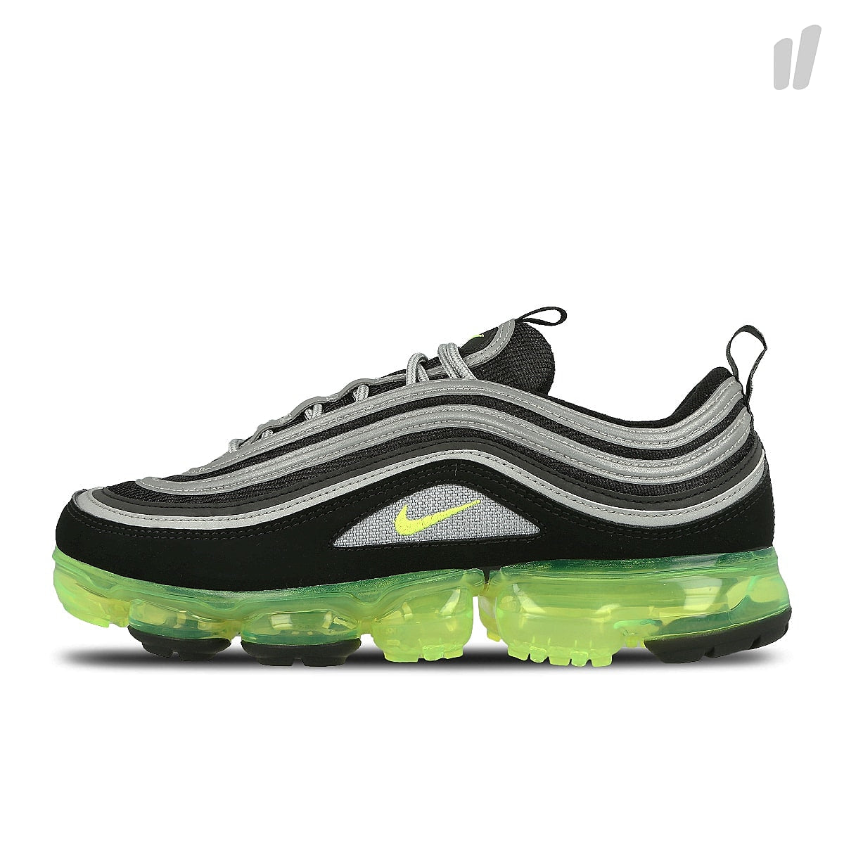 Nike air vapormax 97 Black-Volt - Metallic Silver - White Sneakers AJ7291 001 | Overkill