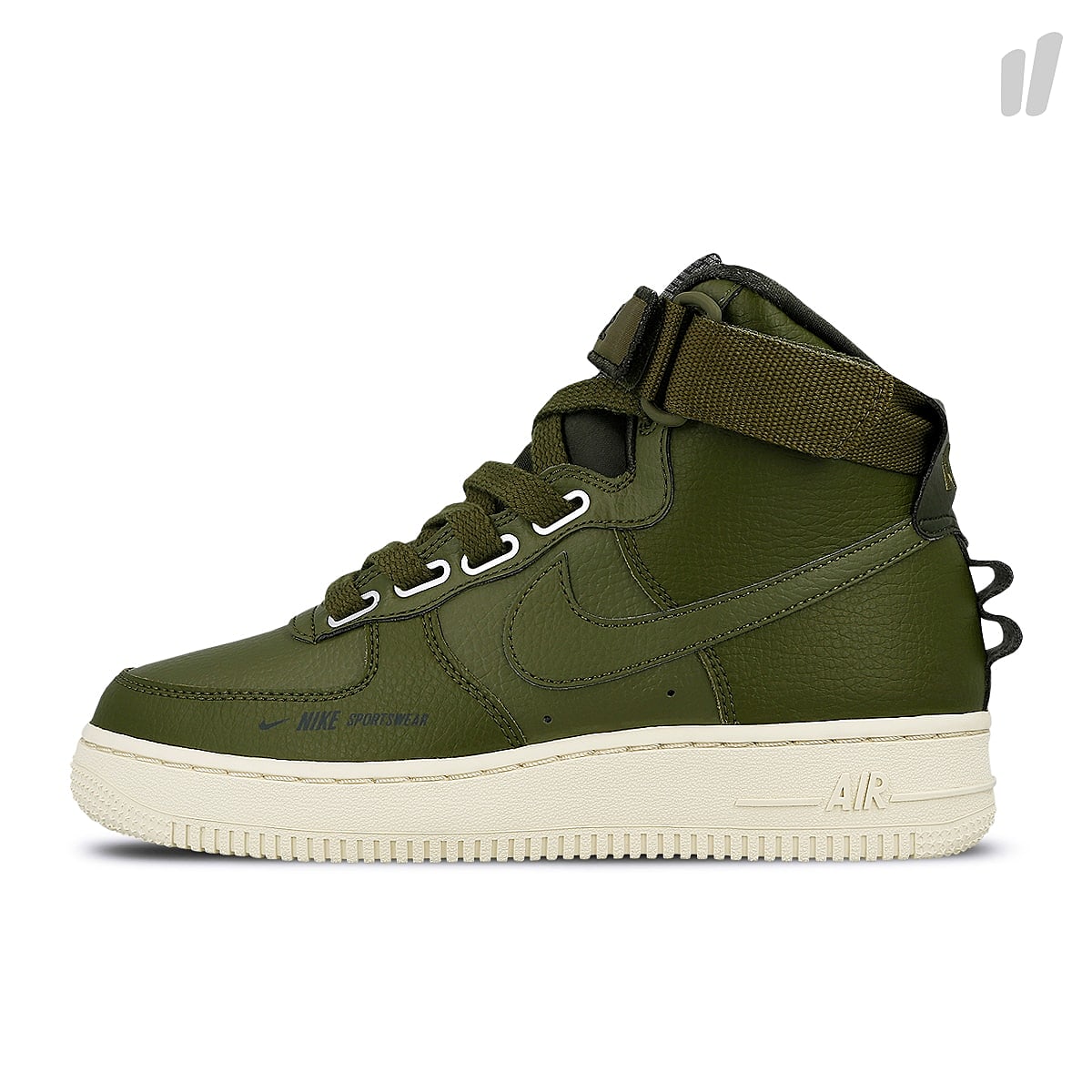 Nike wmns air force 1 high utility Olive Canvas-Olive Canvas - Light Cream High Top Sneakers AJ7311 300 | Overkill