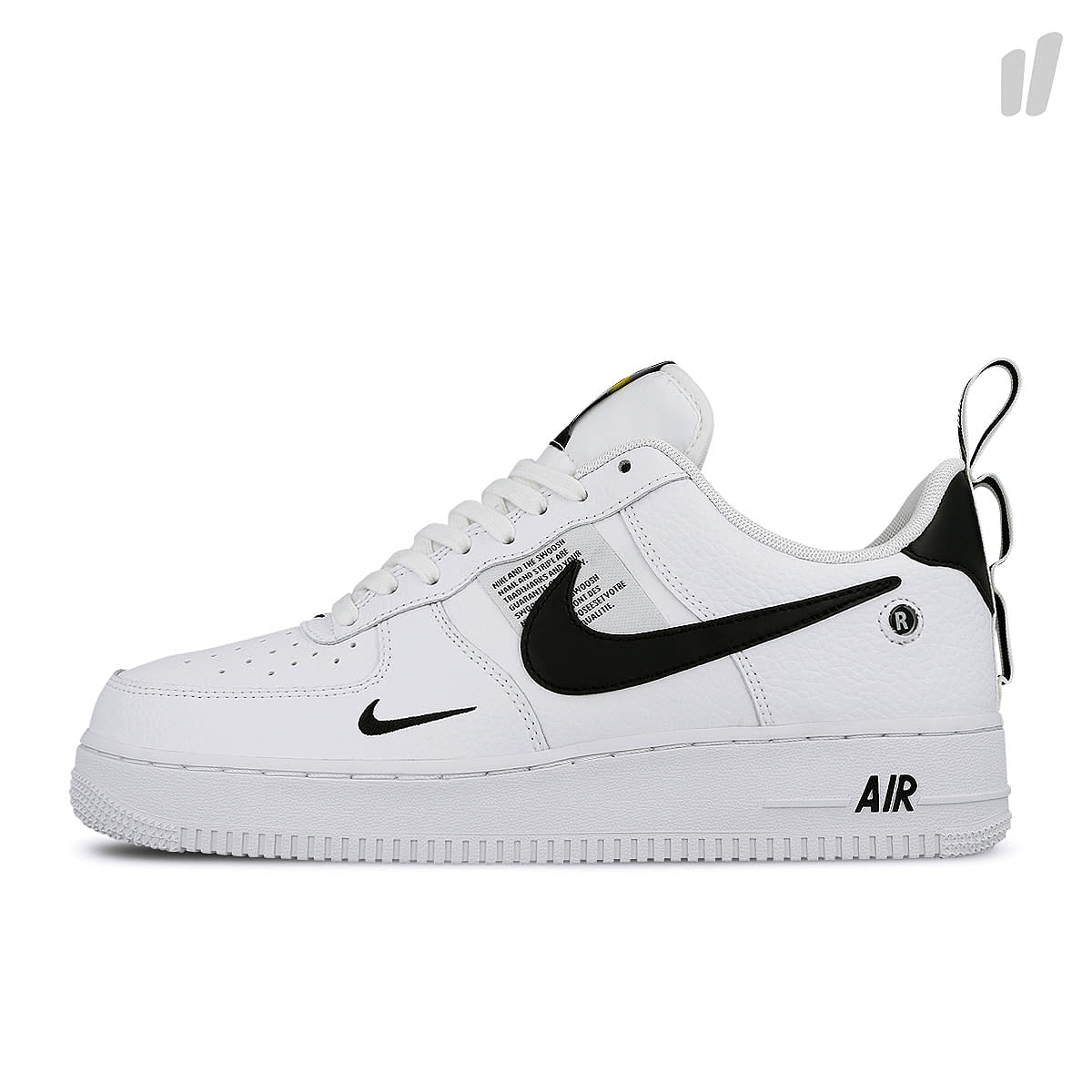 Nike air force 1 `07 lv8 utility White / White - Black - Tour Yellow Low Top Sneakers AJ7747 100 | Overkill
