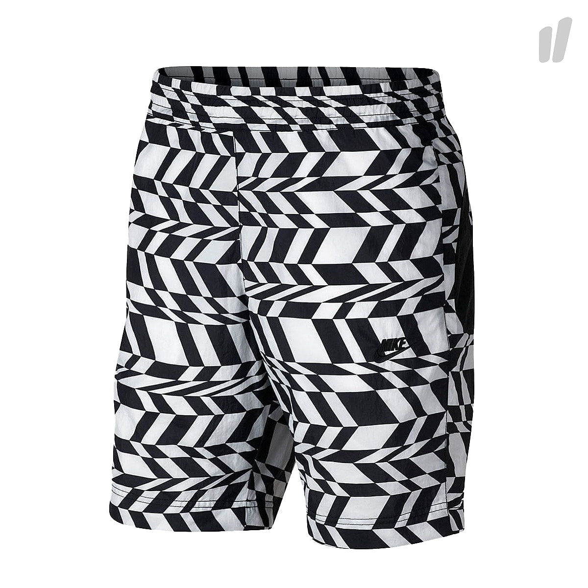 Nike AOP Swoosh Short White / Black / Black Shorts AO1116 100 | Overkill