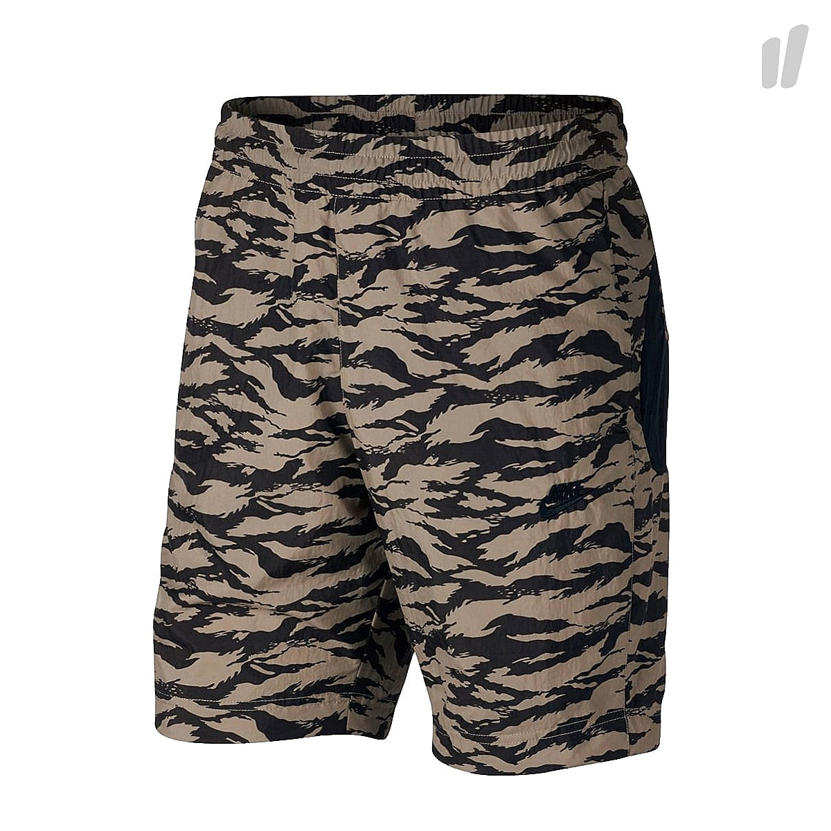 Nike AOP Swoosh Short Khaki / Black / Black Shorts AO1116 235 | Overkill