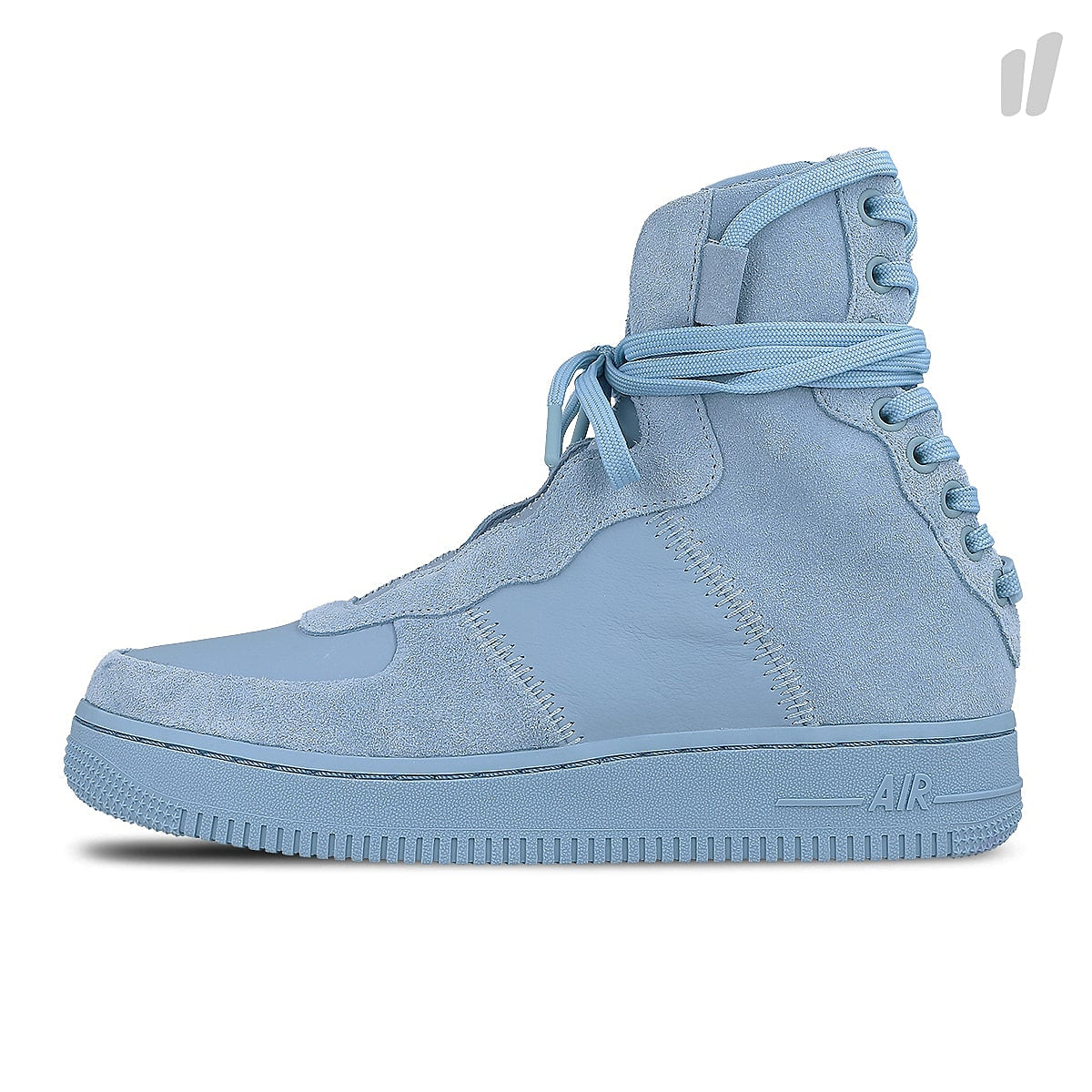 Nike wmns air force 1 rebel xx Light Blue / Light Blue High Top Sneakers AO1525 400 | Overkill