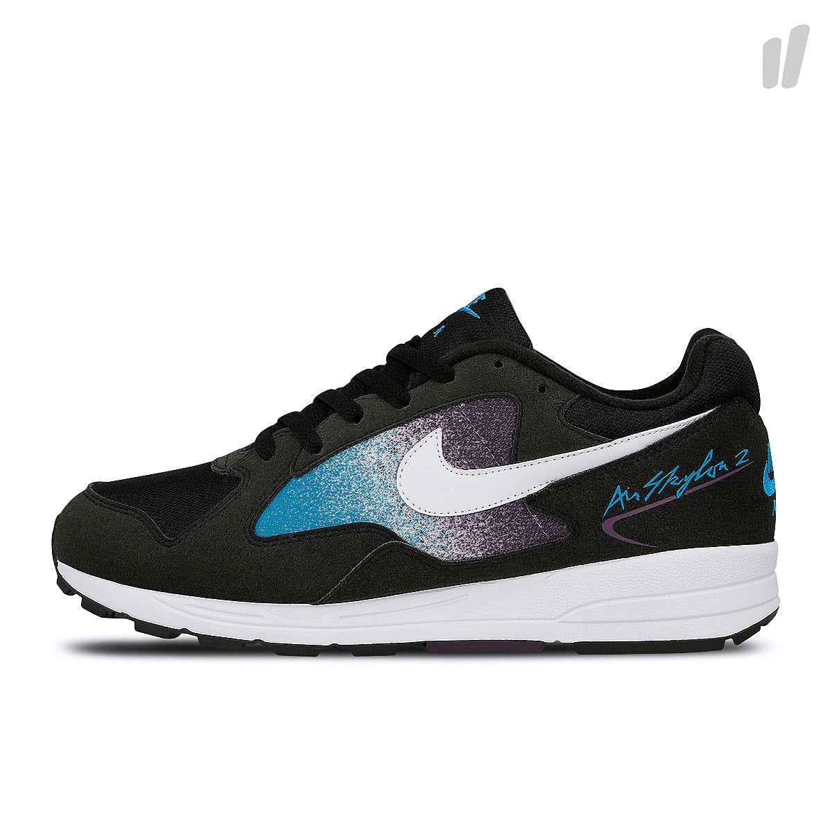 Nike air skylon ii Black-White - Blue Lagoon - Grand Purple Sneakers AO1551 001 | Overkill