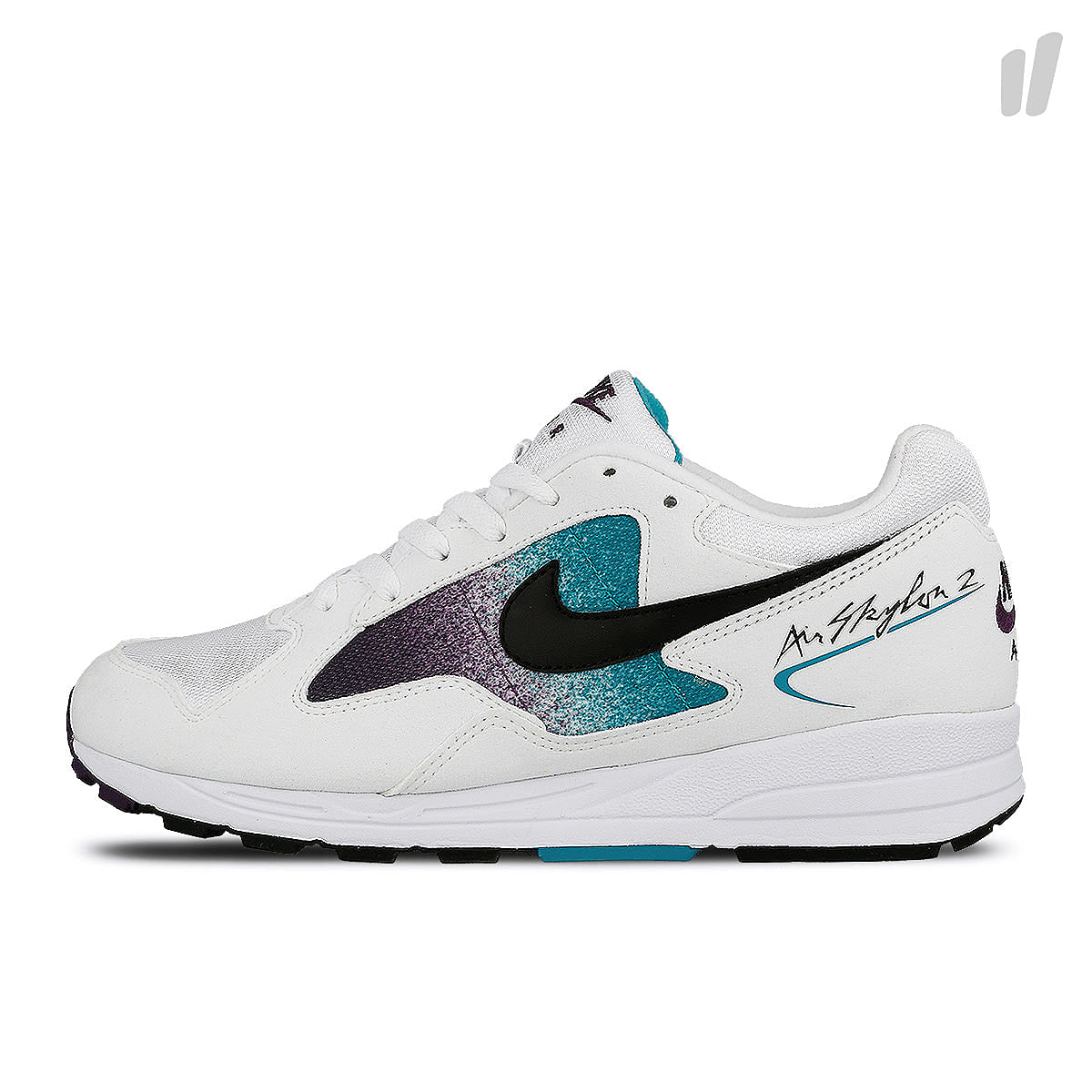 Nike air skylon ii White-Black - Blue Lagoon - Grand Purple Sneakers AO1551 100 | Overkill