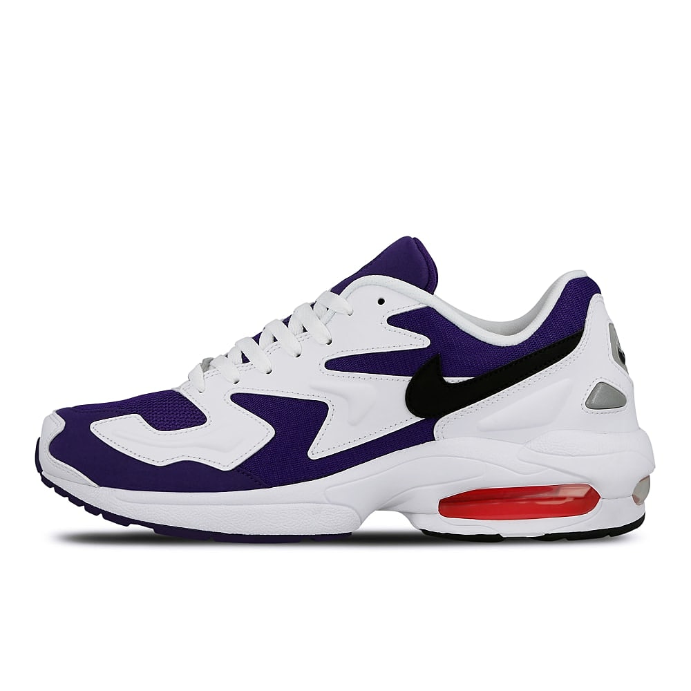 Nike air max2 light Whte-Black - Court Purple - Hyper Pink Low Top Sneakers AO1741 103 | Overkill