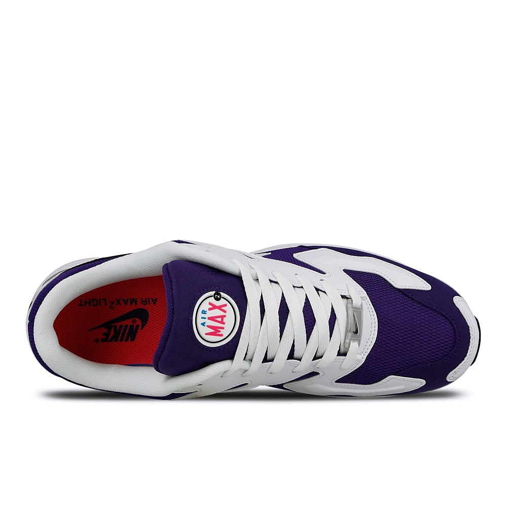Nike air max2 light Whte-Black - Court Purple - Hyper Pink Low Top Sneakers Detailfoto | Overkill