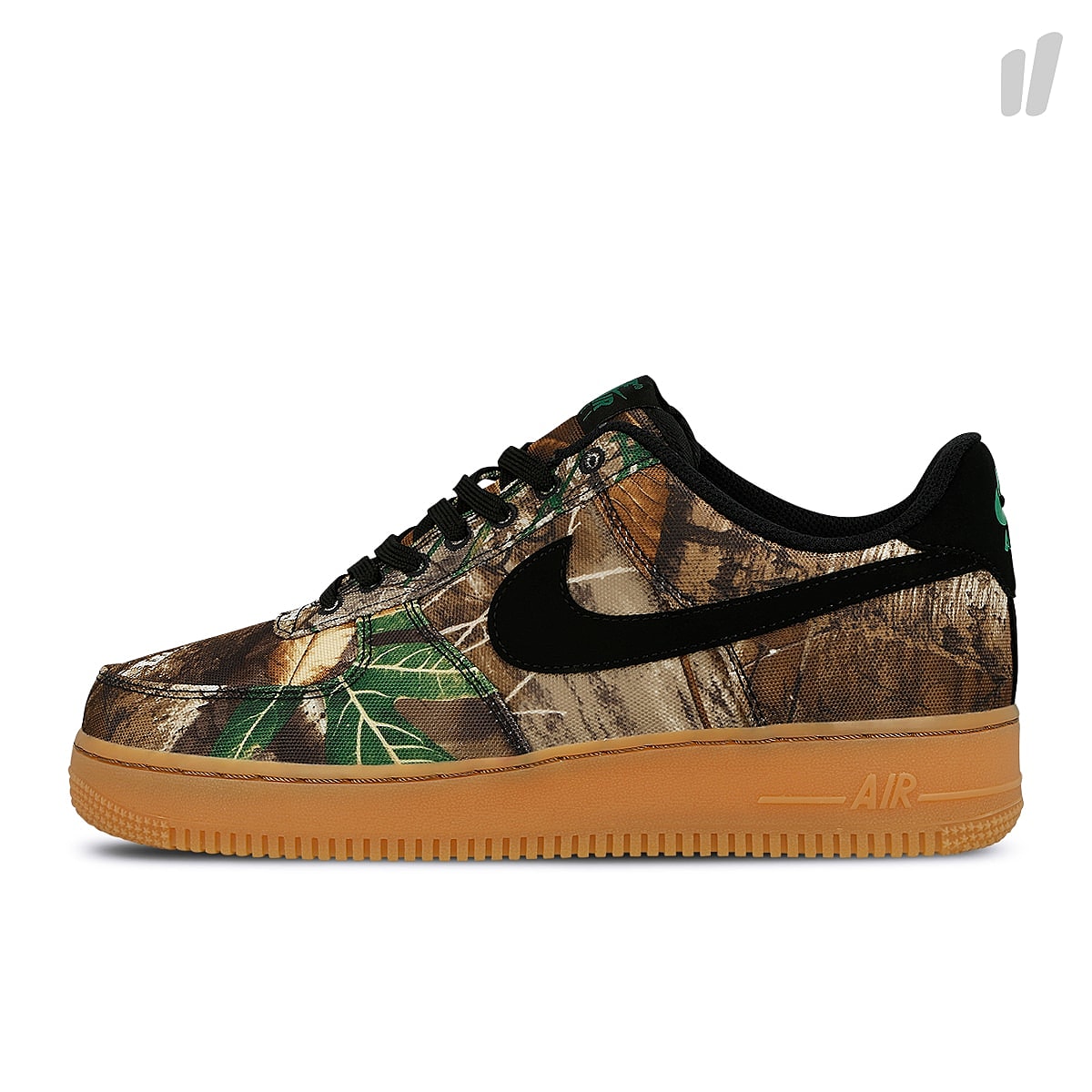 Nike air force 1 `07 lv8 3 Black-Black - Aloe Verde - Gum Medium Brown Low Top Sneakers AO2441 001 | Overkill