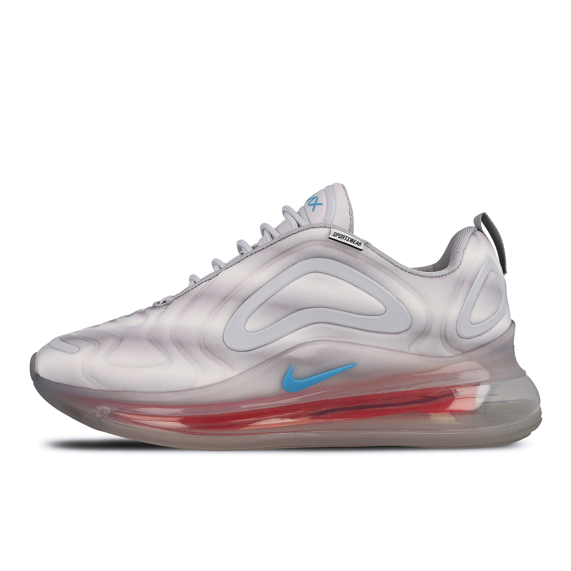 Nike air max 720 Wolf Grey-Teal Nebula - Red - Orbit - Whit Low Top Sneakers AO2924 011 | Overkill