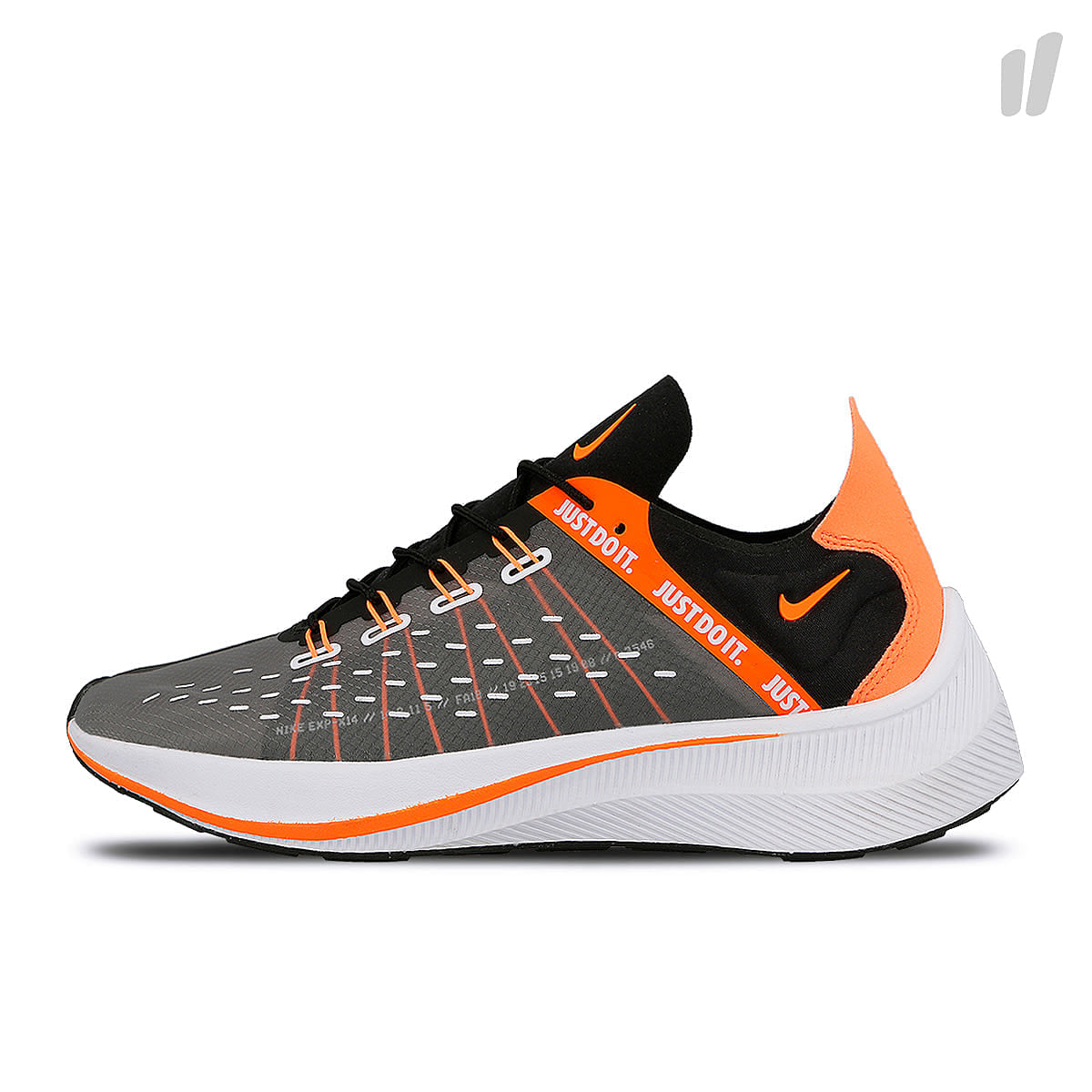 Nike exp-x14 se Black / Total Orange - White - Cool Grey Sneakers AO3095 001 | Overkill