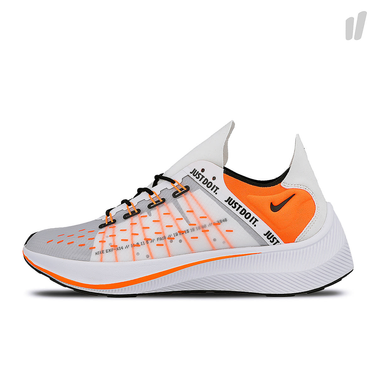 Nike exp-x14 se White / Total Orange - Black - Wolf Grey Sneakers AO3095 100 | Overkill