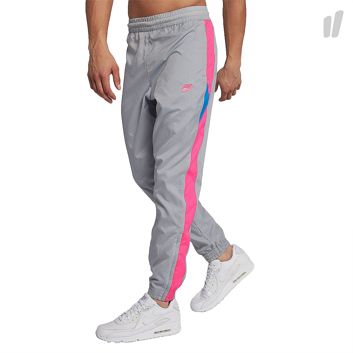 Nike Sportswear VW Woven Pant Wolf Grey / Hyper Pink / Hyper Pink Sweat & Track Pants AO7665 012 | Overkill