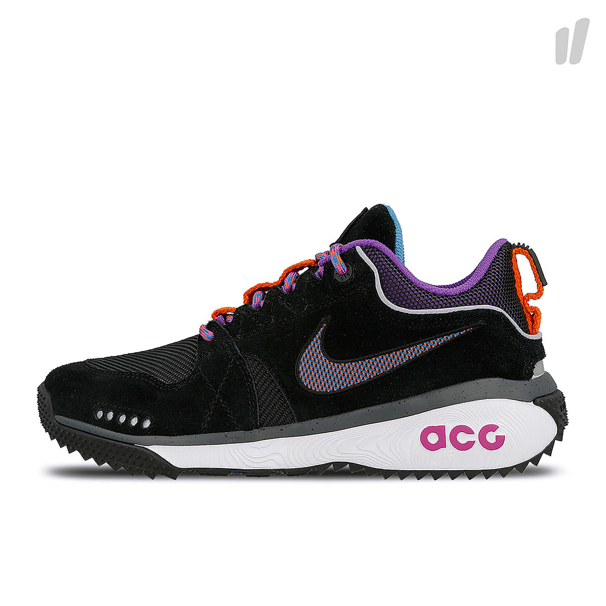 Nike acg dog mountain Black-Equator Blue - Dark Grey - Hyper Grape Low Top Sneakers AQ0916 001 | Overkill