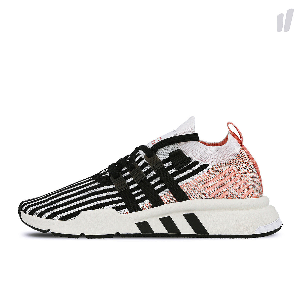 adidas equipment support mid adv primeknit Running White / Core Black / Trace Pink Sneakers AQ1048 | Overkill