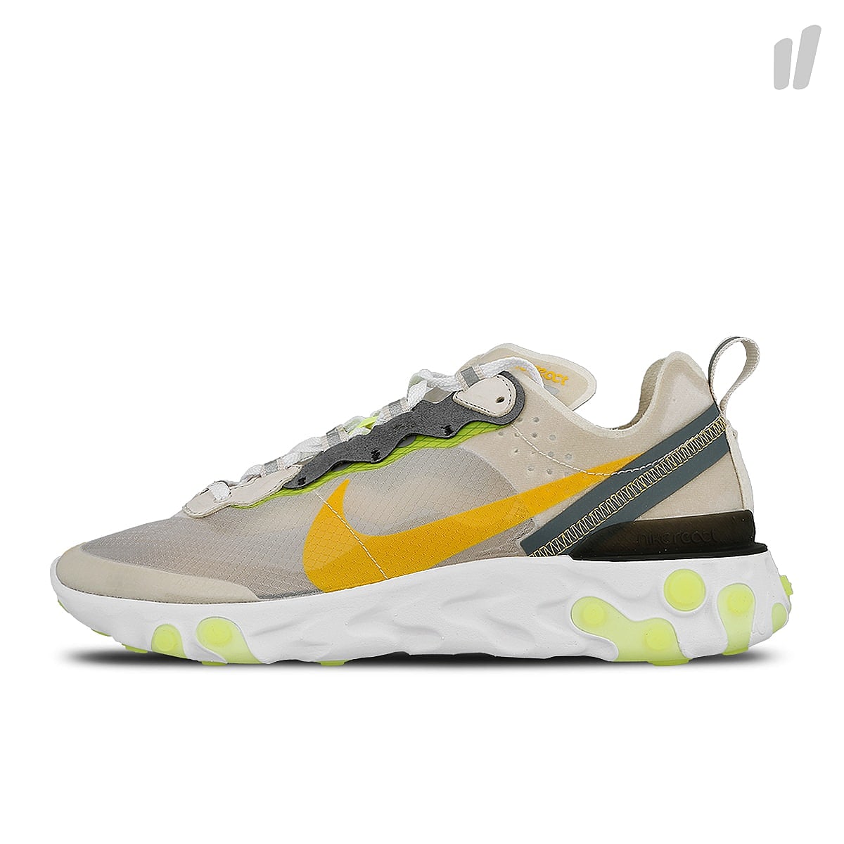 Nike react element 87 Light Orewood Brown-Laser Orange - Volt Glow Sneakers AQ1090 101 | Overkill
