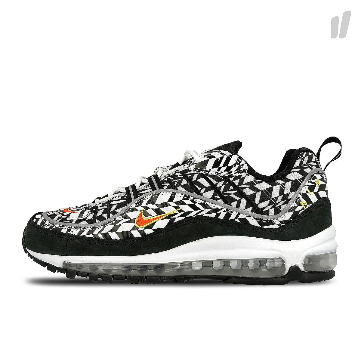 Nike air max 98 White-Team Orange - Black Sneakers AQ4130 100 | Overkill