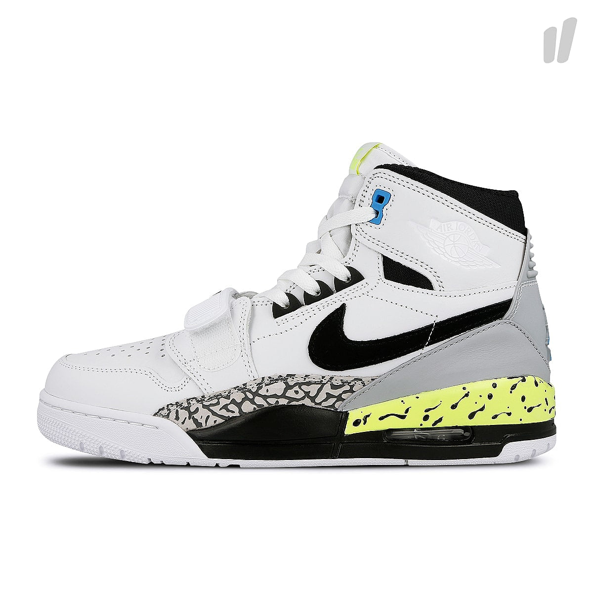 Jordan Air Jordan Legacy 312 NRG White / Black - Volt - Vivid Blue Sneakers AQ4160 107 | Overkill