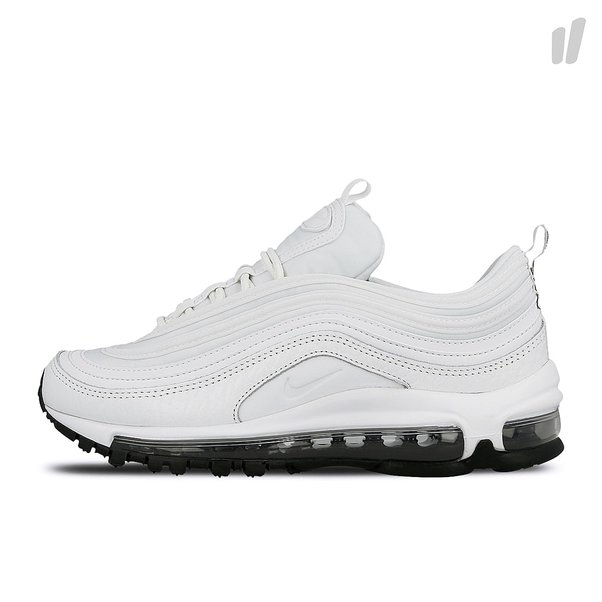Nike wmns air max 97 leather Summit White / Summit White - Black Sneakers AQ8760 100 | Overkill
