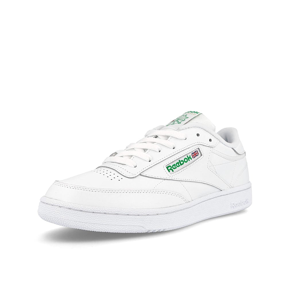 Reebok club c 85 White / Green Low Top Sneakers Close Up | Overkill